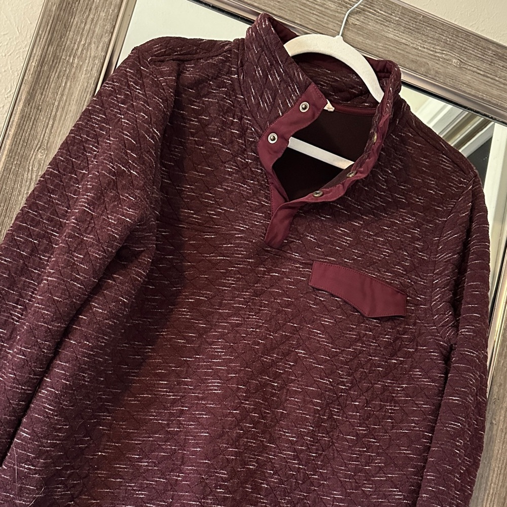 Women’s Entro Burgundy Sweater With Front Pocket